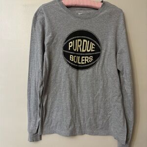 Nike Purdue Boilers Heather Gray Tee